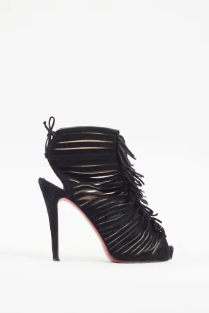 Black Suede Deva 120 Heel