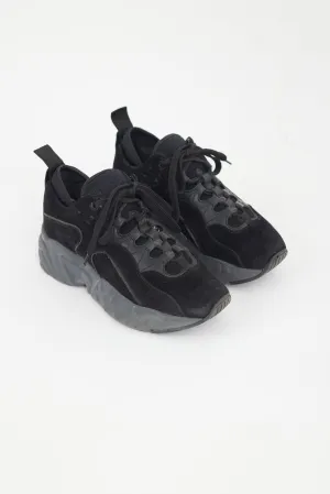 Black Suede Manhattan Sneaker