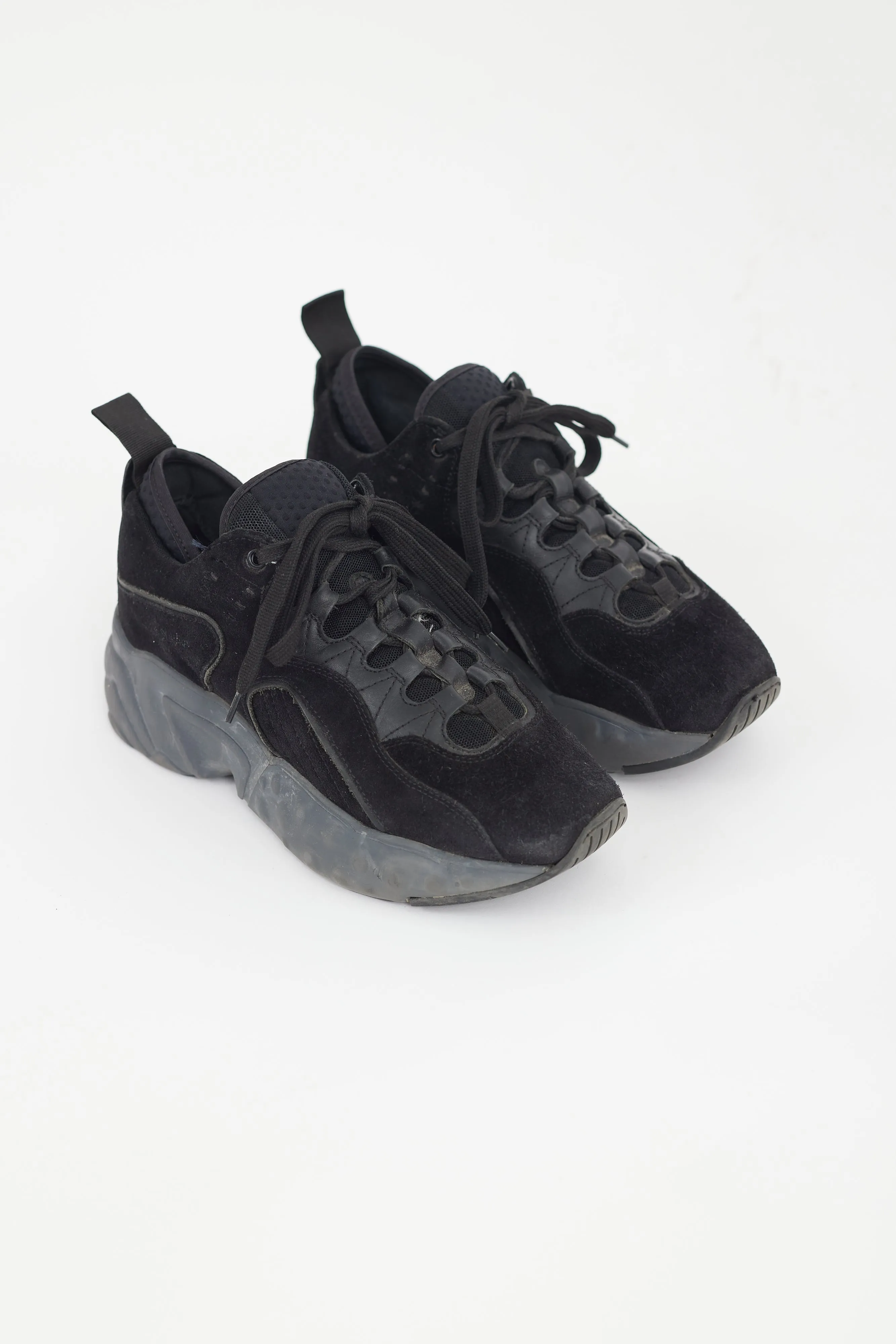 Black Suede Manhattan Sneaker