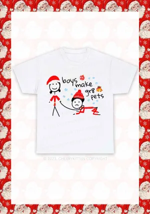 Boys Make Gr8 Pets Christmas Y2K Chunky Shirt Cherrykitten