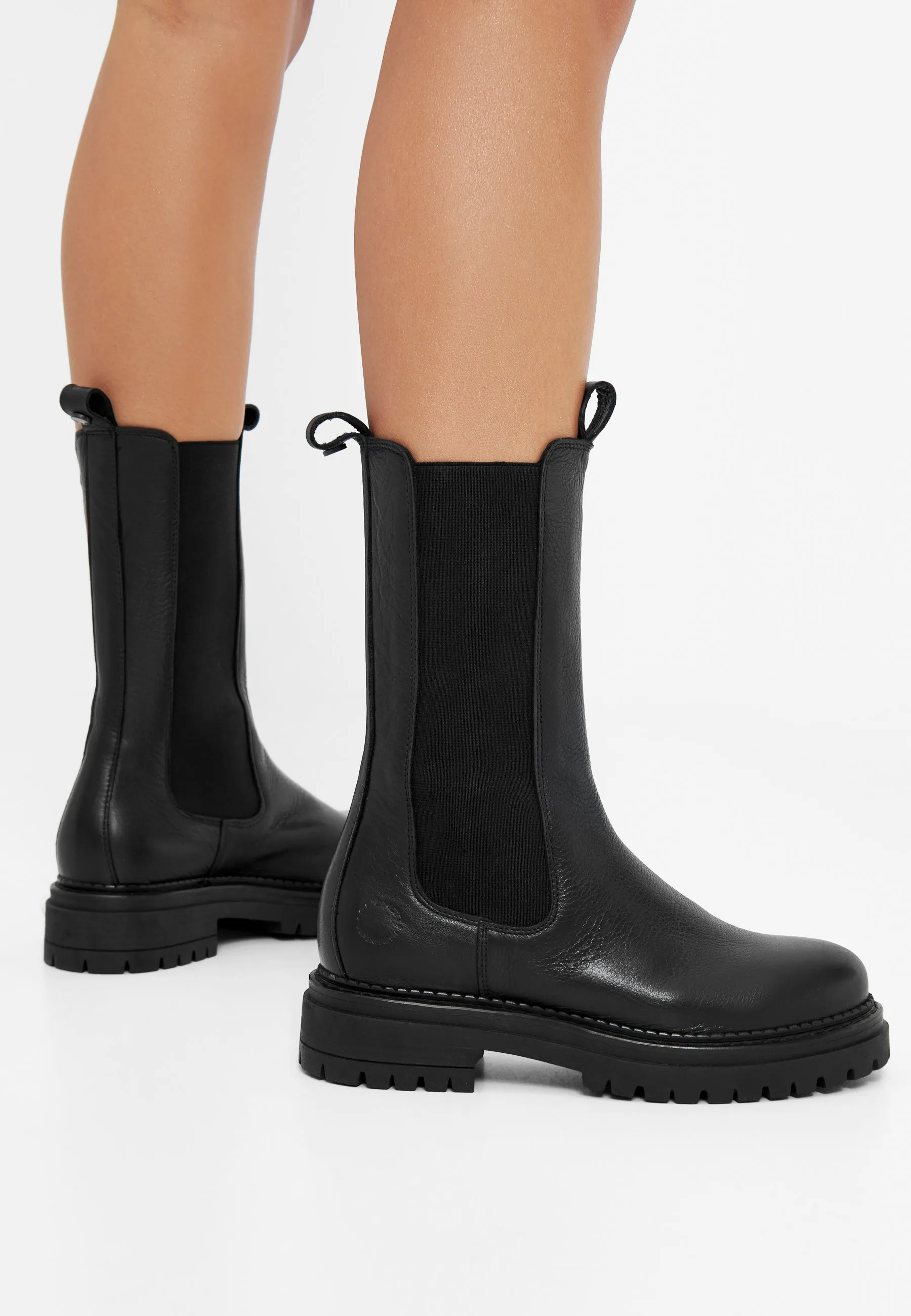 Cashannah Black High Chelsea Boot
