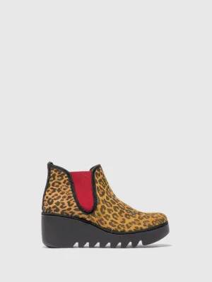 Chelsea Ankle Boots BYNE349FLY CHEETAH TAN