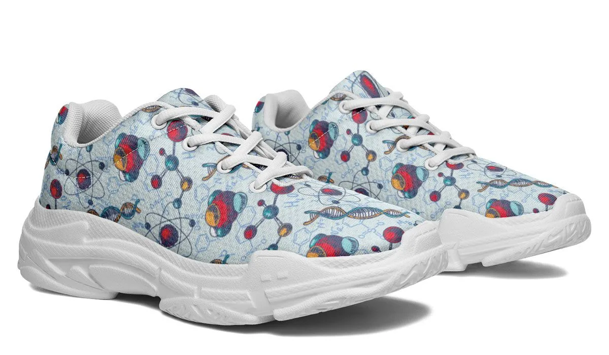 Chemistry Pattern Chunky Sneakers