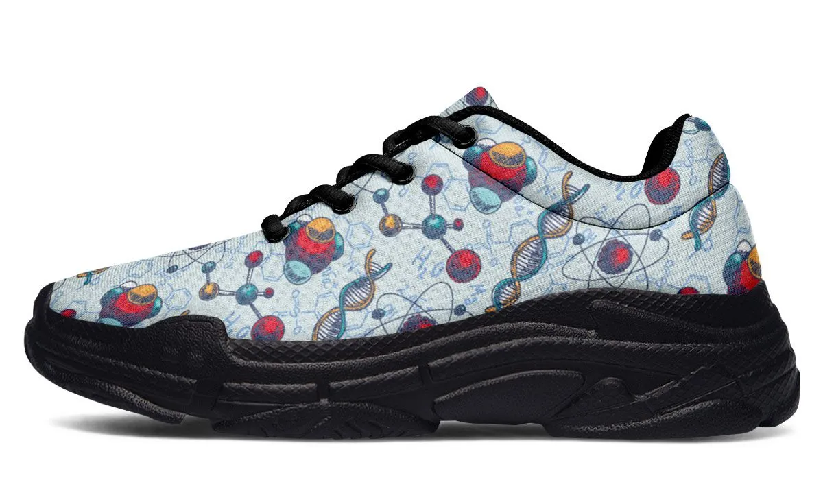 Chemistry Pattern Chunky Sneakers