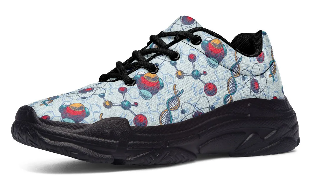 Chemistry Pattern Chunky Sneakers