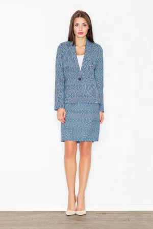 Chic Printed Pencil Skirt with Hidden Zip - Available in Multiple Sizes
