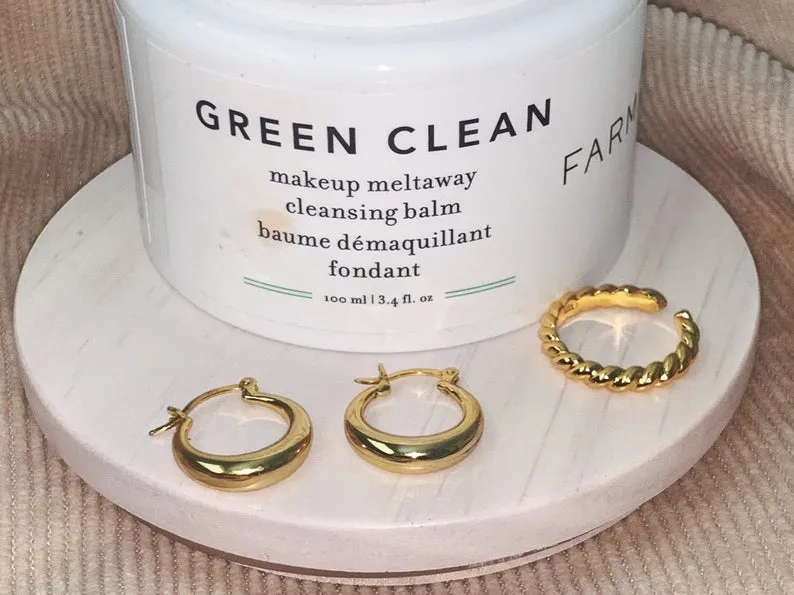 Chunky Gold Hoops