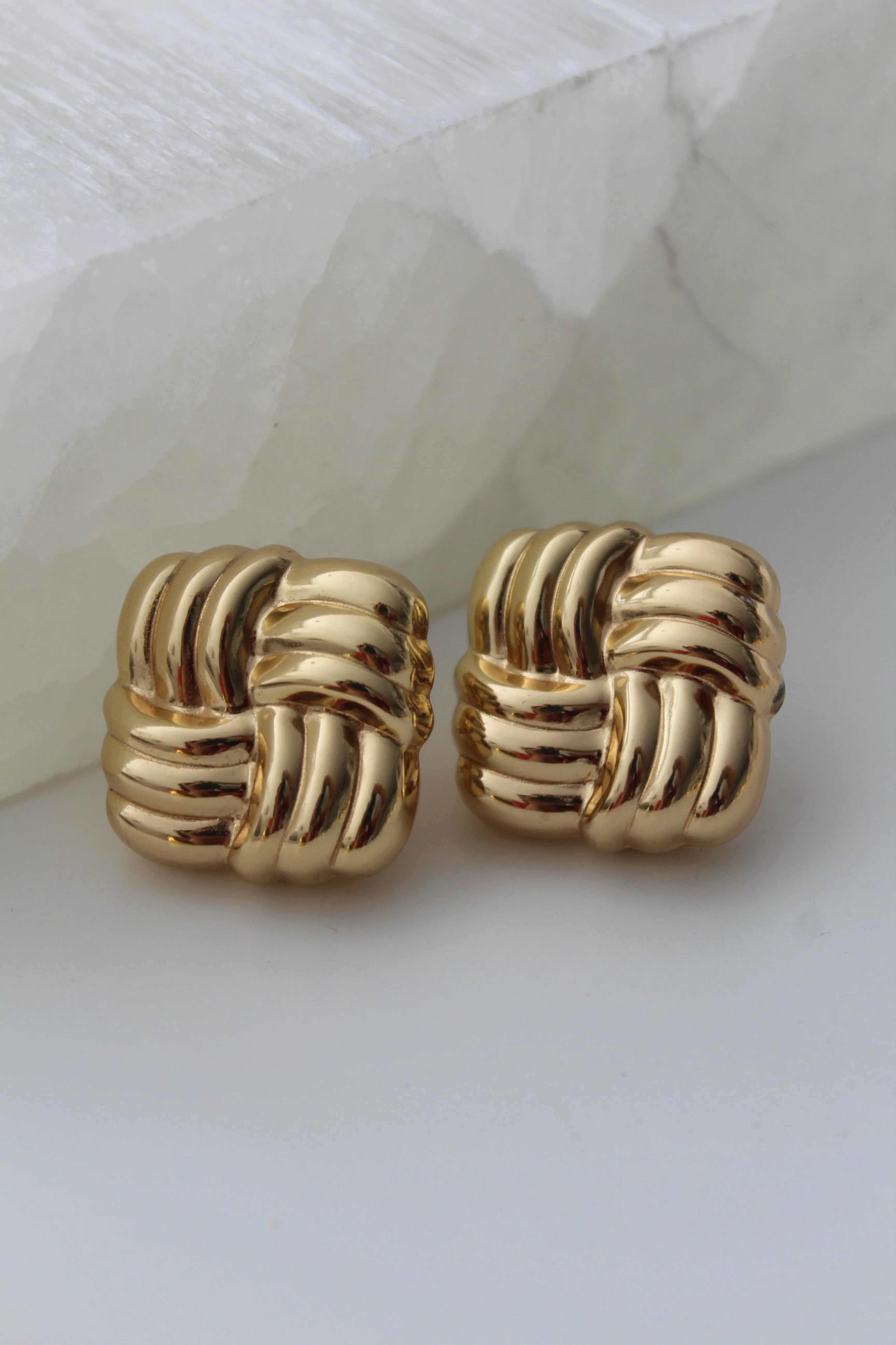 Chunky Square Earrings