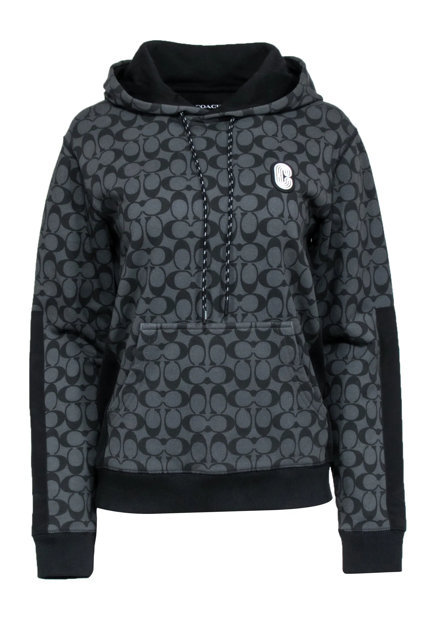 Coach - Charcoal "Mixed Media" Hoodie Sz XS