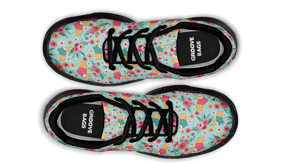Corgi Flower Chunky Sneakers