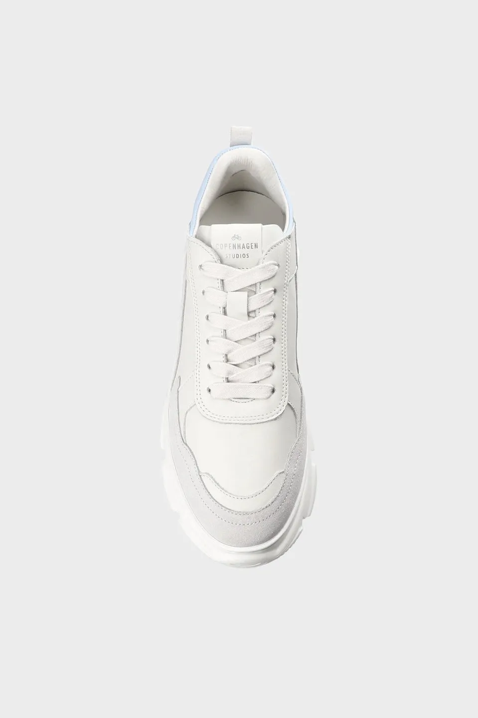 CPH40 Leather Mix - Off White/Light Blue