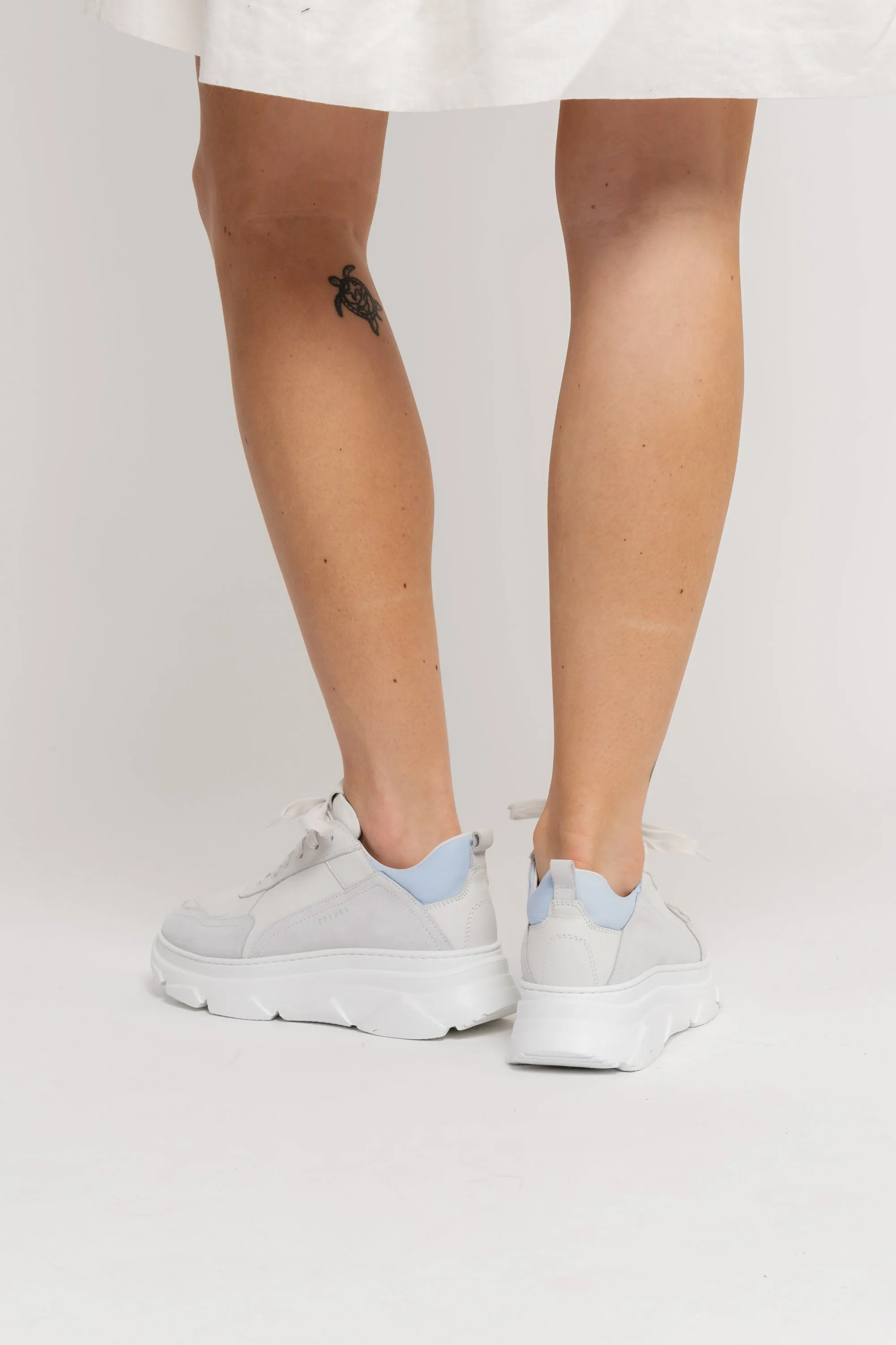 CPH40 Leather Mix - Off White/Light Blue