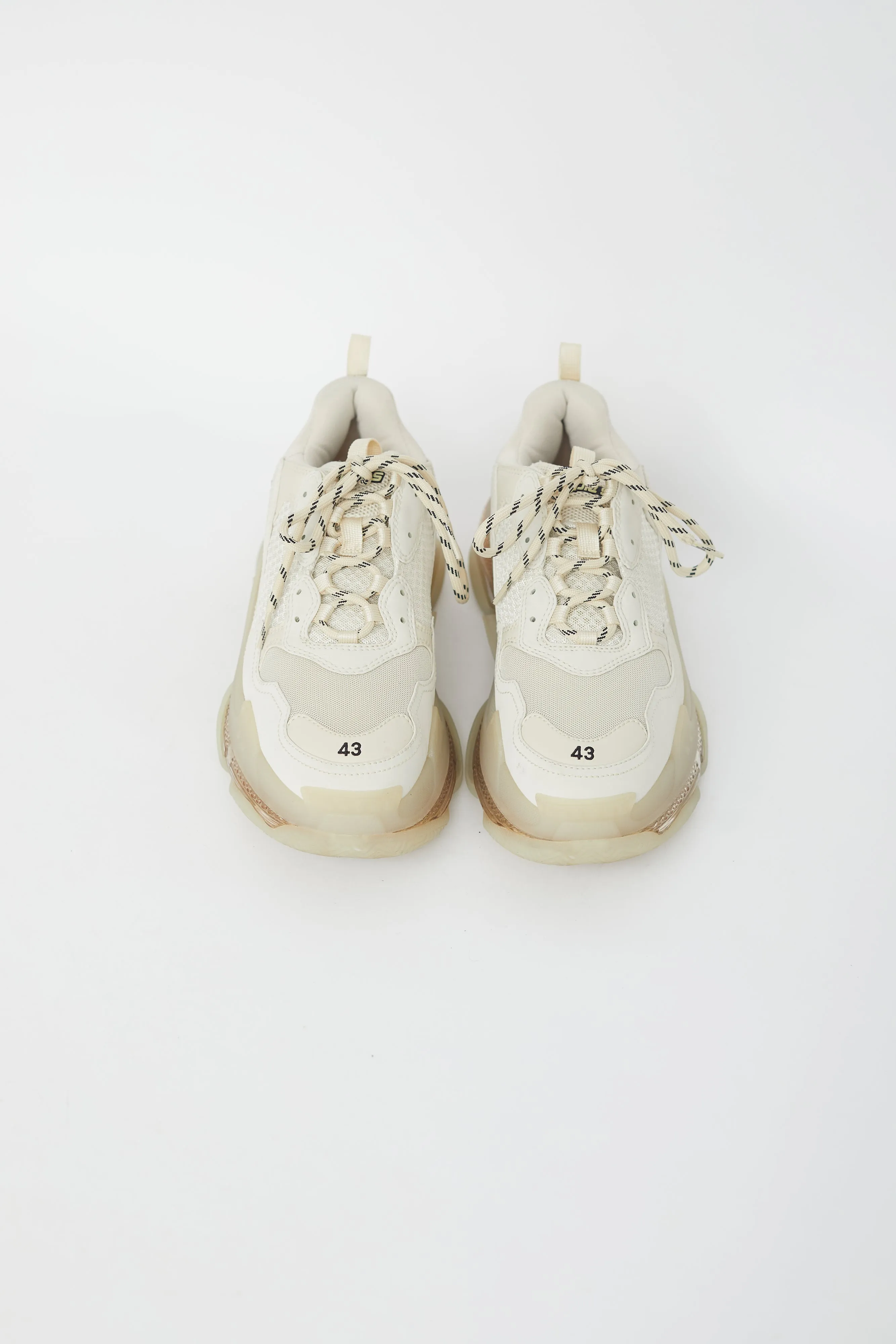 Cream & Beige Triple S  Sneaker