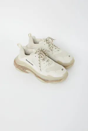 Cream & Beige Triple S  Sneaker