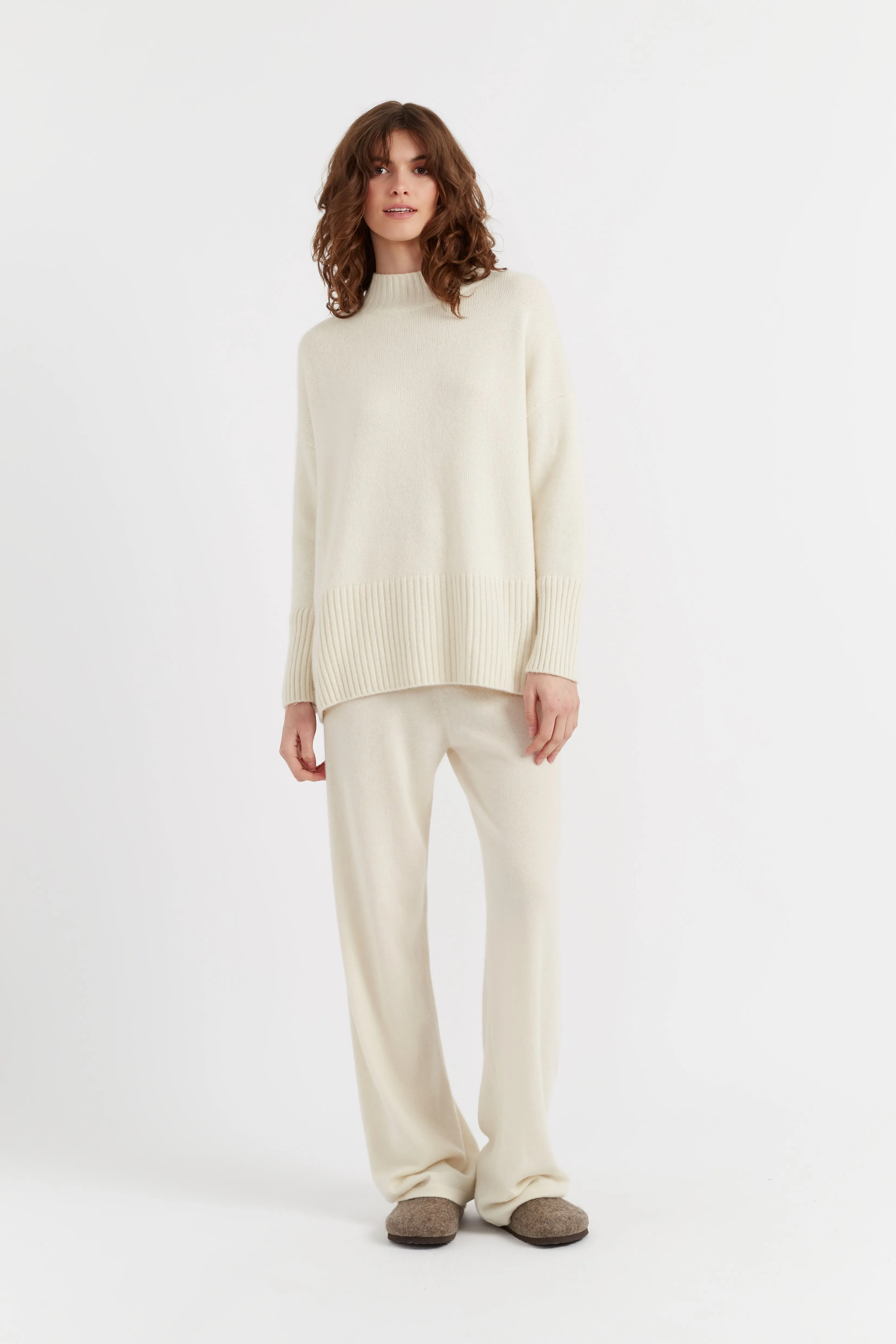 Cream Cashmere Comfort Sweater
