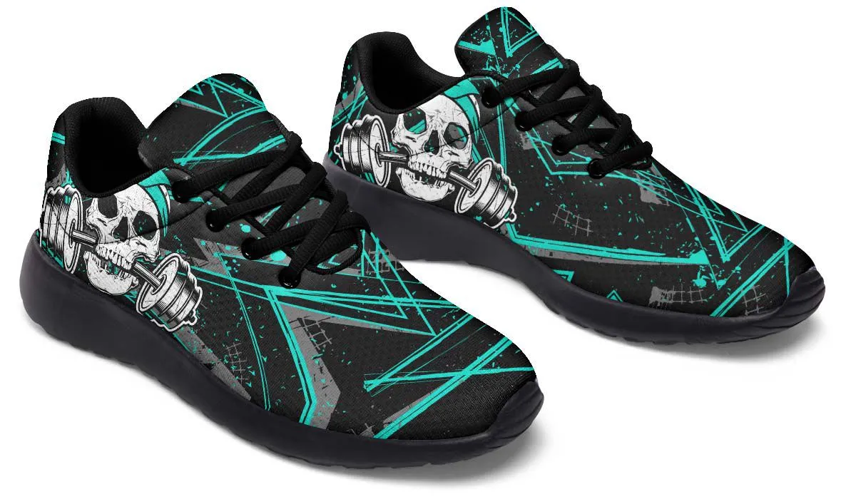 Cyan Dumbbell Skull