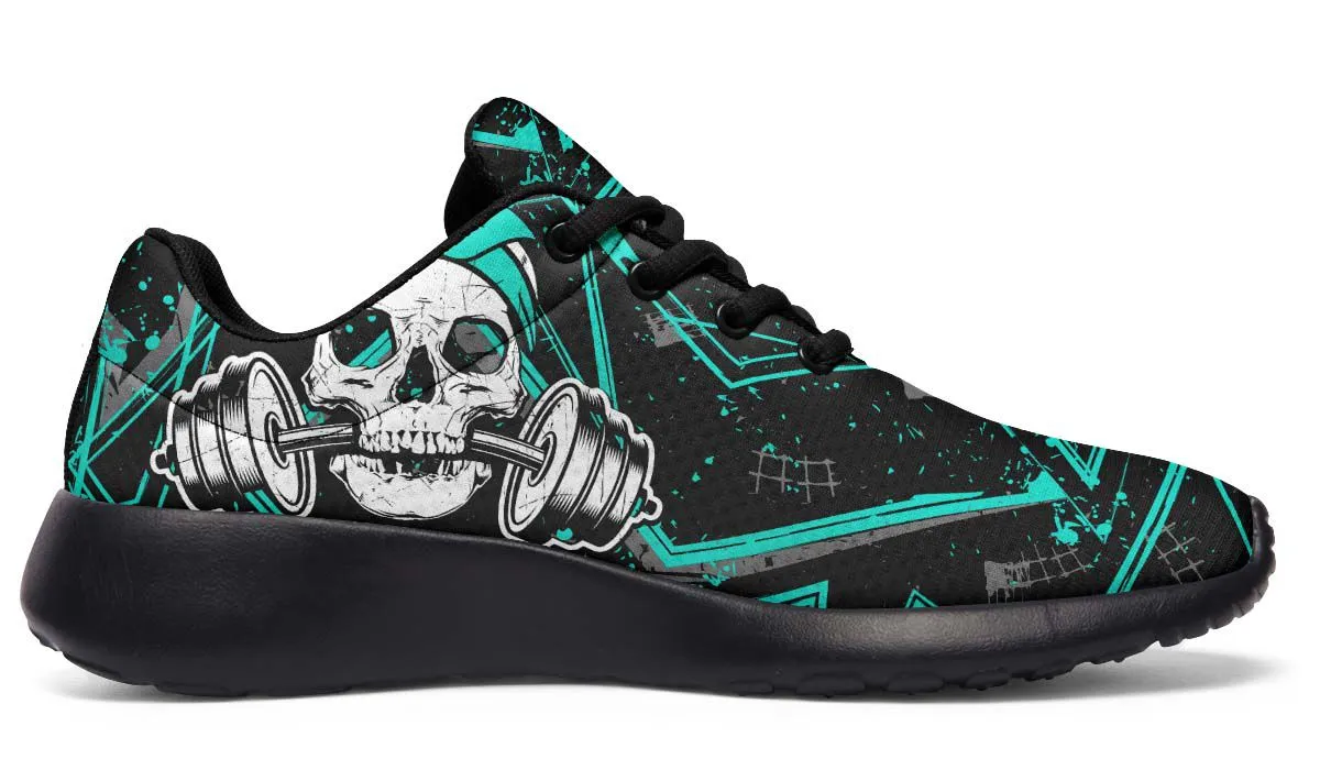 Cyan Dumbbell Skull