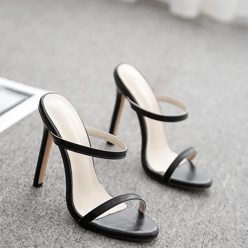 Double Strap Stiletto High Heels