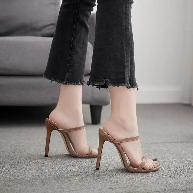 Double Strap Stiletto High Heels