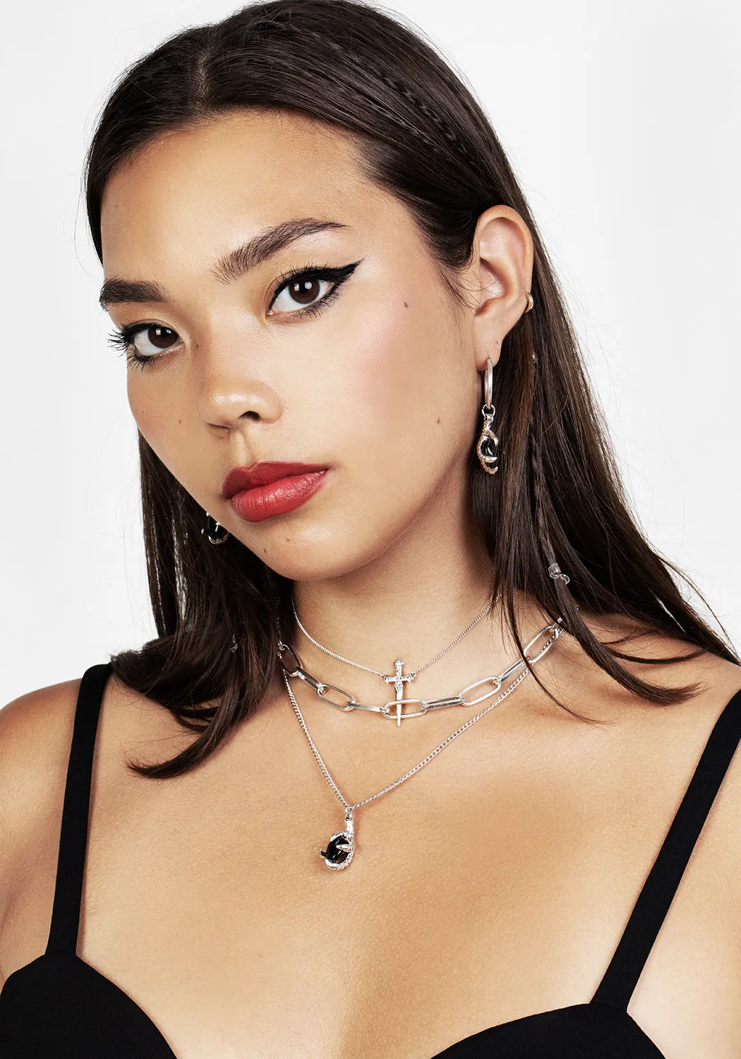 Dragon Egg Multi-Chain Necklace