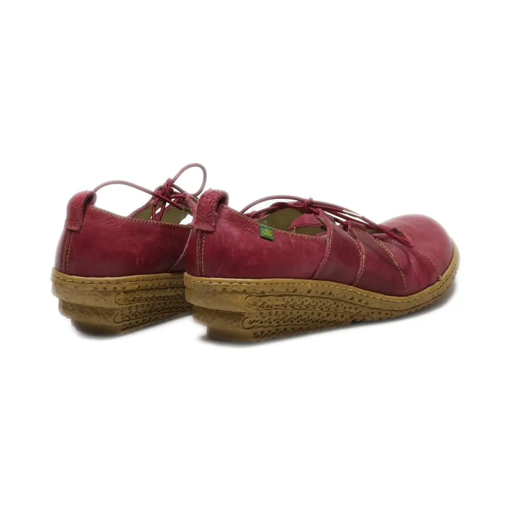 El Naturalista Wedge Shoes Recycled Materials Red Colour For Women