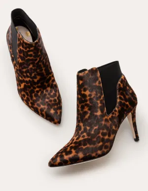 Elsworth Ankle Boots-Tan Leopard