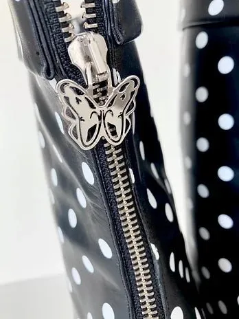 EMANUEL UNGARO POLKA DOT BOOTIES