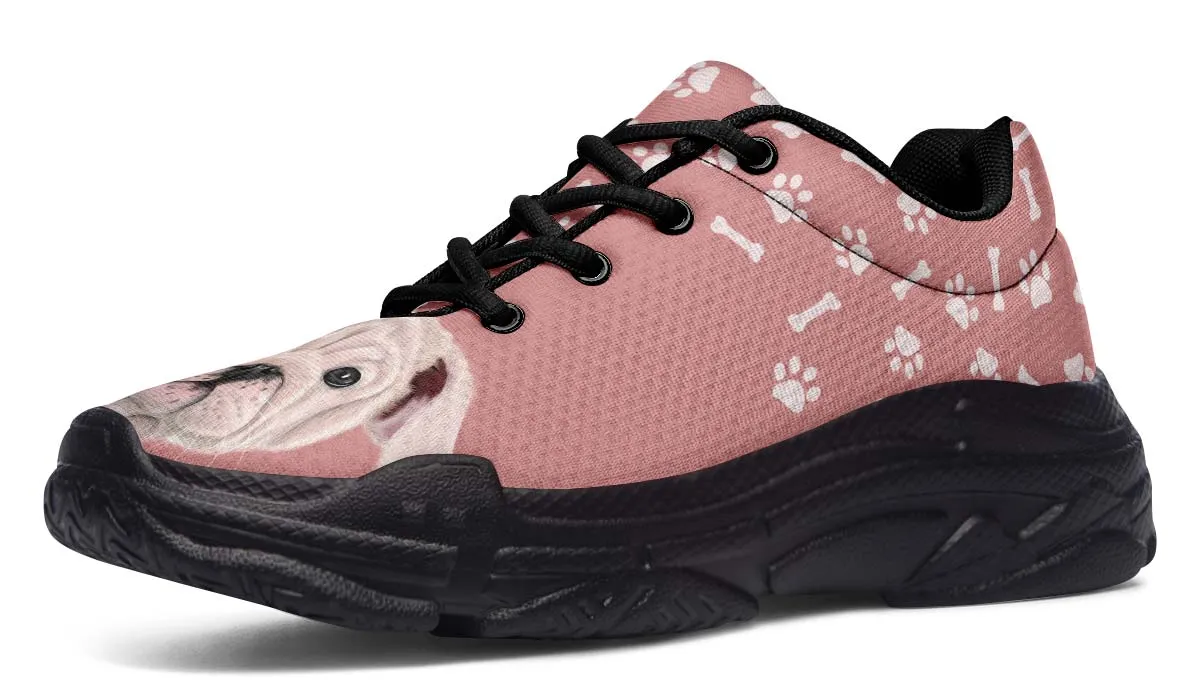 English Bulldog Puppy Chunky Sneakers