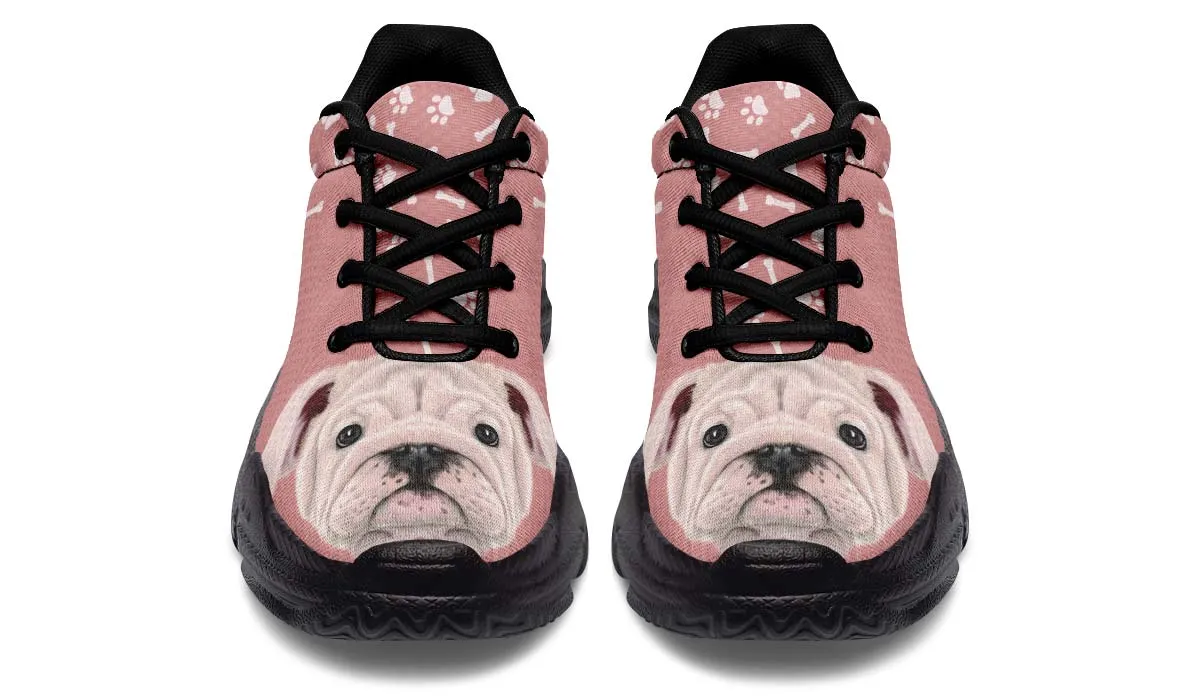 English Bulldog Puppy Chunky Sneakers