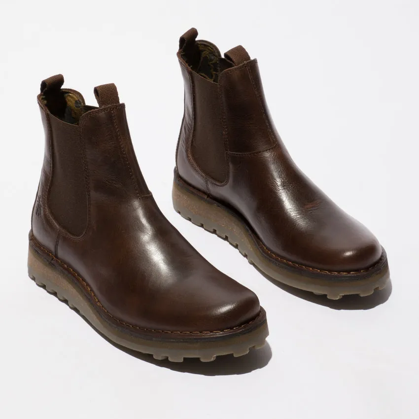 Fly London Men's TUVI29FLY Chelsea Ankle Boots Dark Brown