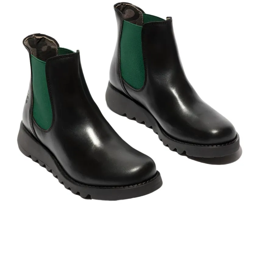 Fly London Womens Ankle Boot Salv Black