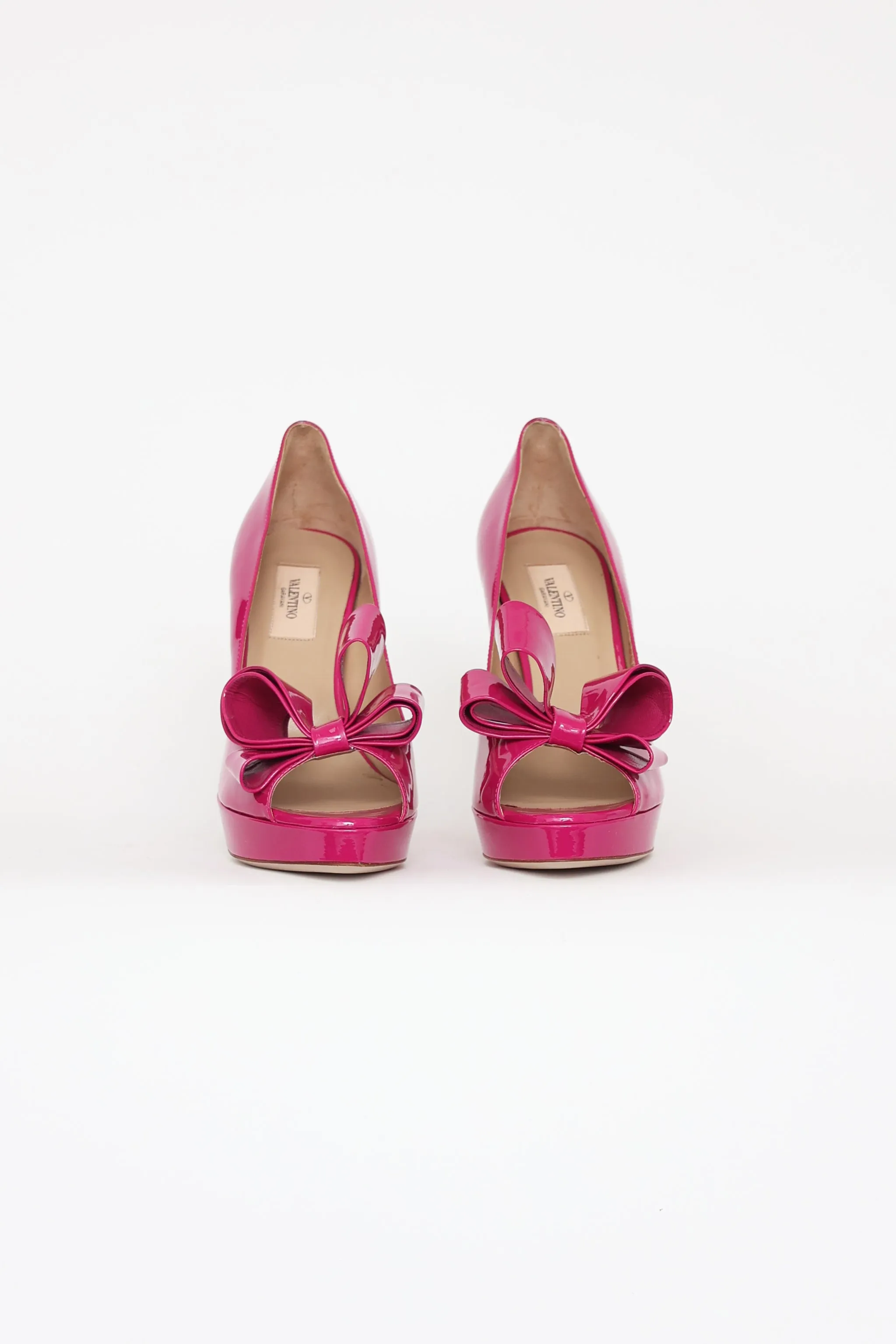 Fuchsia Patent Leather Heels