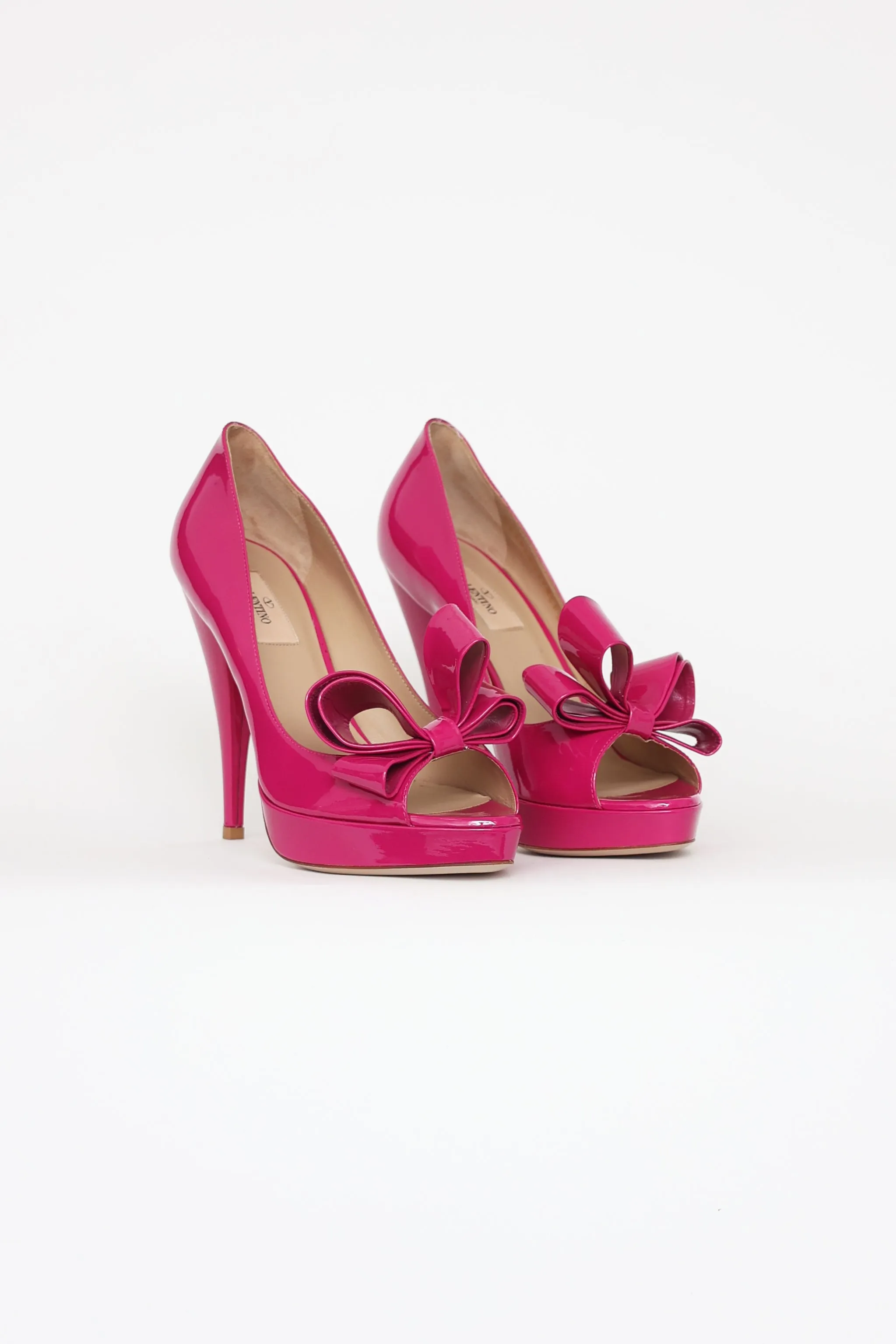 Fuchsia Patent Leather Heels