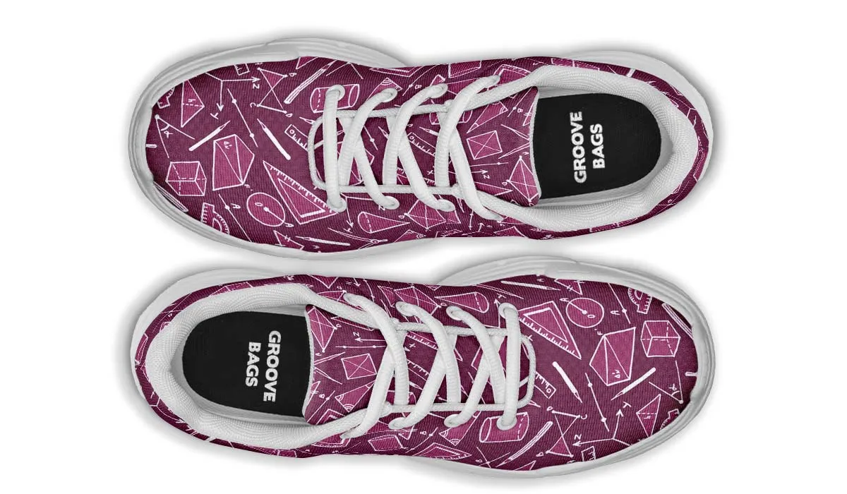 Geometry Pattern Chunky Sneakers