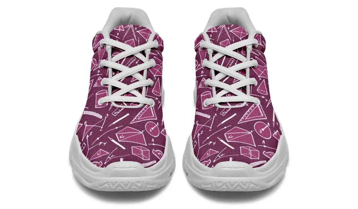 Geometry Pattern Chunky Sneakers