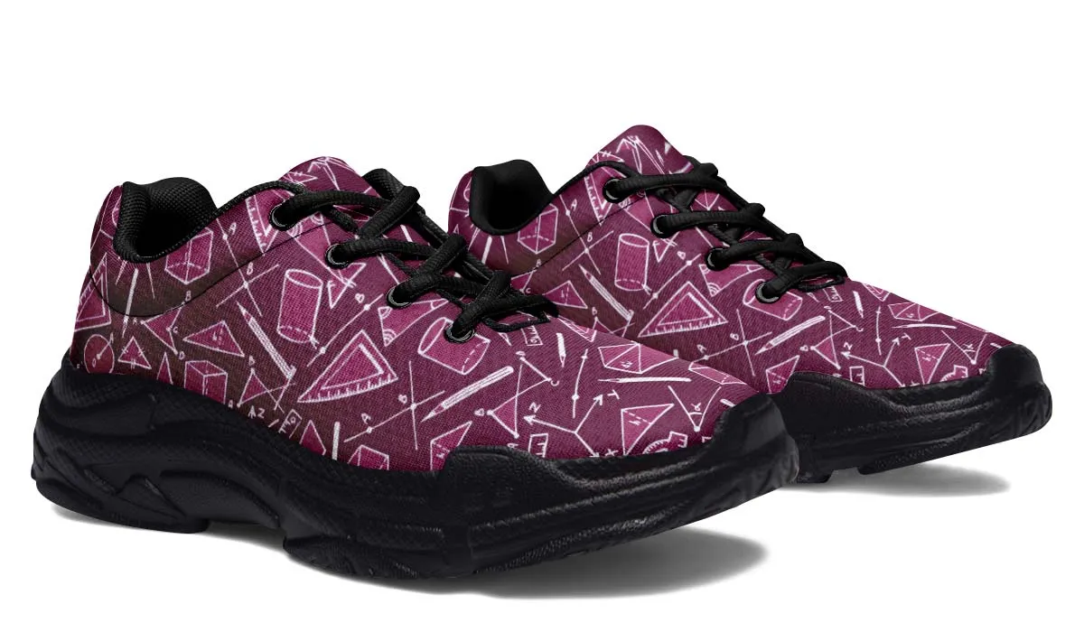 Geometry Pattern Chunky Sneakers