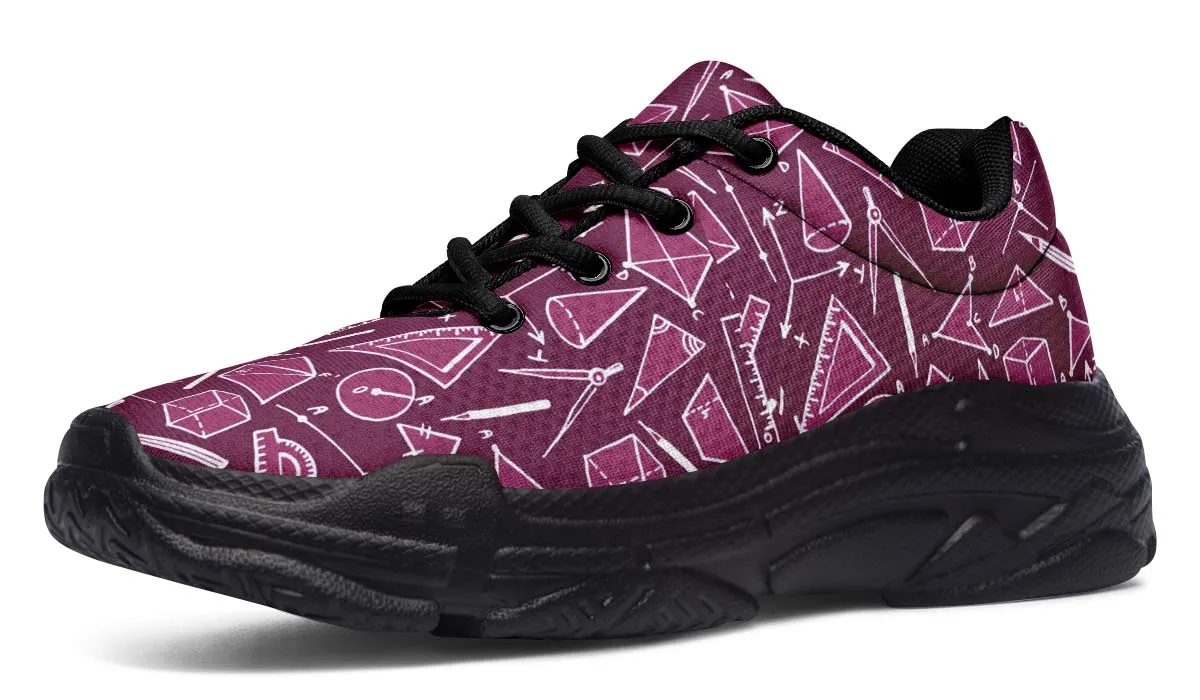 Geometry Pattern Chunky Sneakers