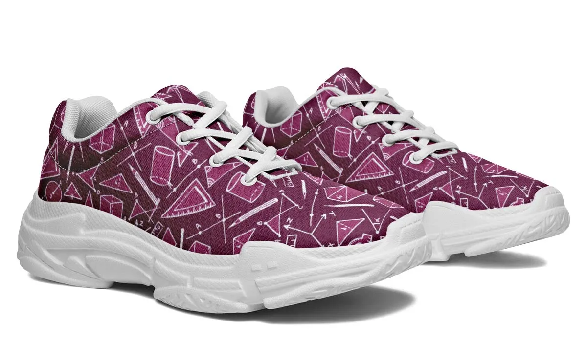 Geometry Pattern Chunky Sneakers