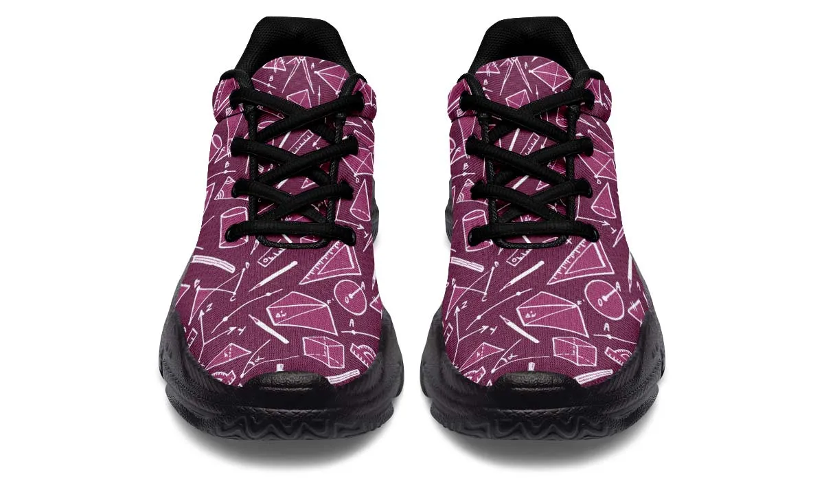 Geometry Pattern Chunky Sneakers