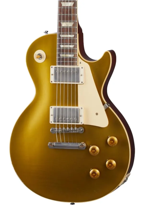 Gibson 1957 Les Paul Goldtop Darkback Reissue Light Aged Electric Guitar, Double Gold (LPR57LADBDGNH1)