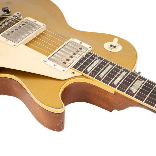 Gibson 1957 Les Paul Goldtop Reissue Ultra Heavy Aged Electric Guitar, Double Gold (LPR57UHDGNH1)
