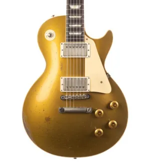 Gibson 1957 Les Paul Goldtop Reissue Ultra Heavy Aged Electric Guitar, Double Gold (LPR57UHDGNH1)