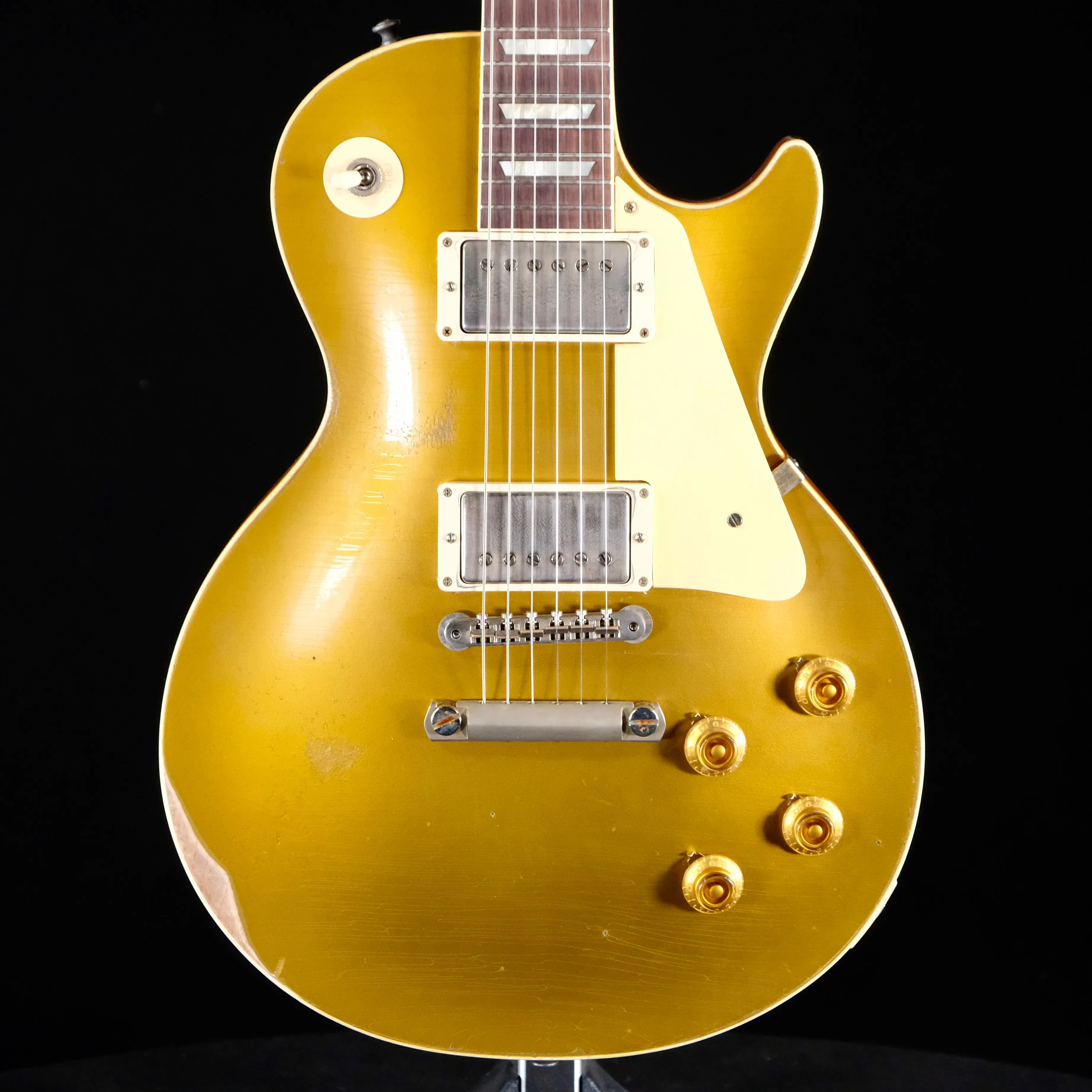 Gibson Custom 1957 Les Paul Goldtop Reissue Electric Guitar - Murphy Lab Ultra Heavy Aged Double Gold