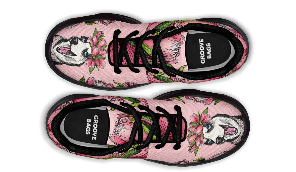 Goofy Siberian Husky Chunky Sneakers