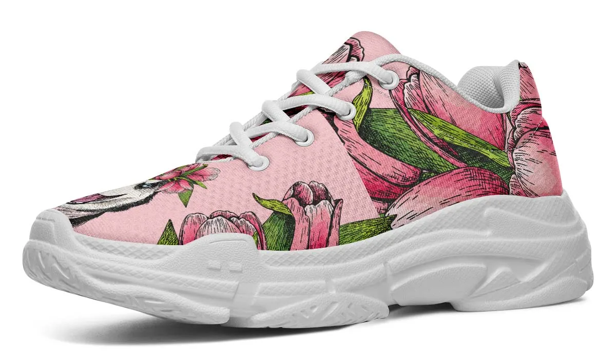 Goofy Siberian Husky Chunky Sneakers