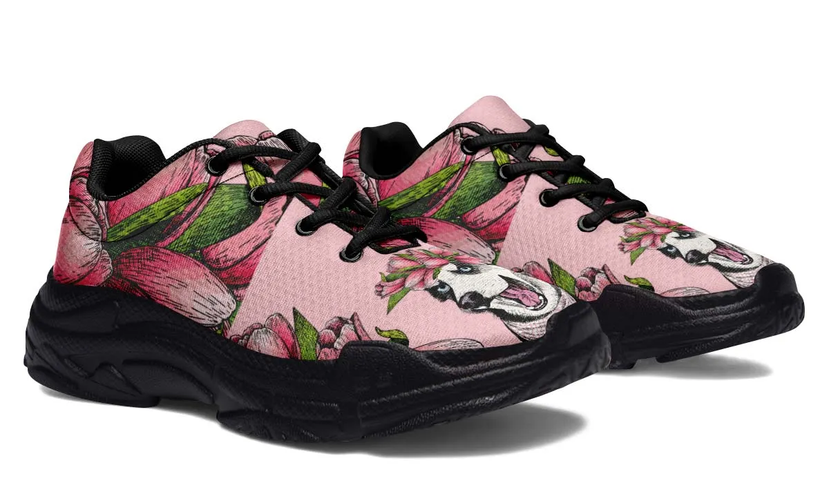 Goofy Siberian Husky Chunky Sneakers