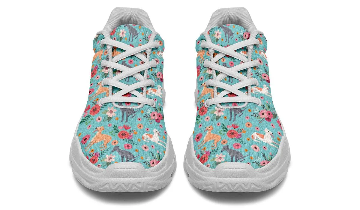 Greyhound Flower Chunky Sneakers