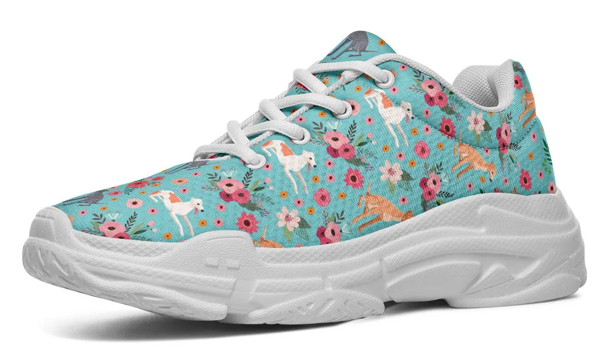 Greyhound Flower Chunky Sneakers