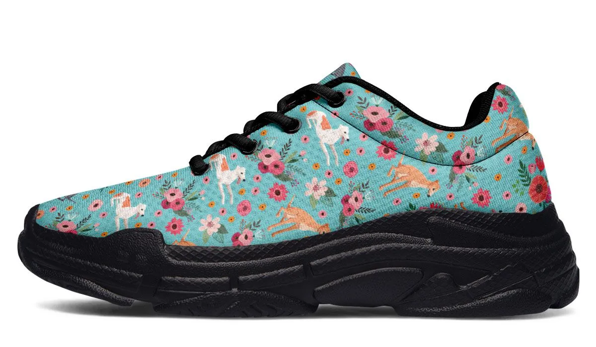 Greyhound Flower Chunky Sneakers