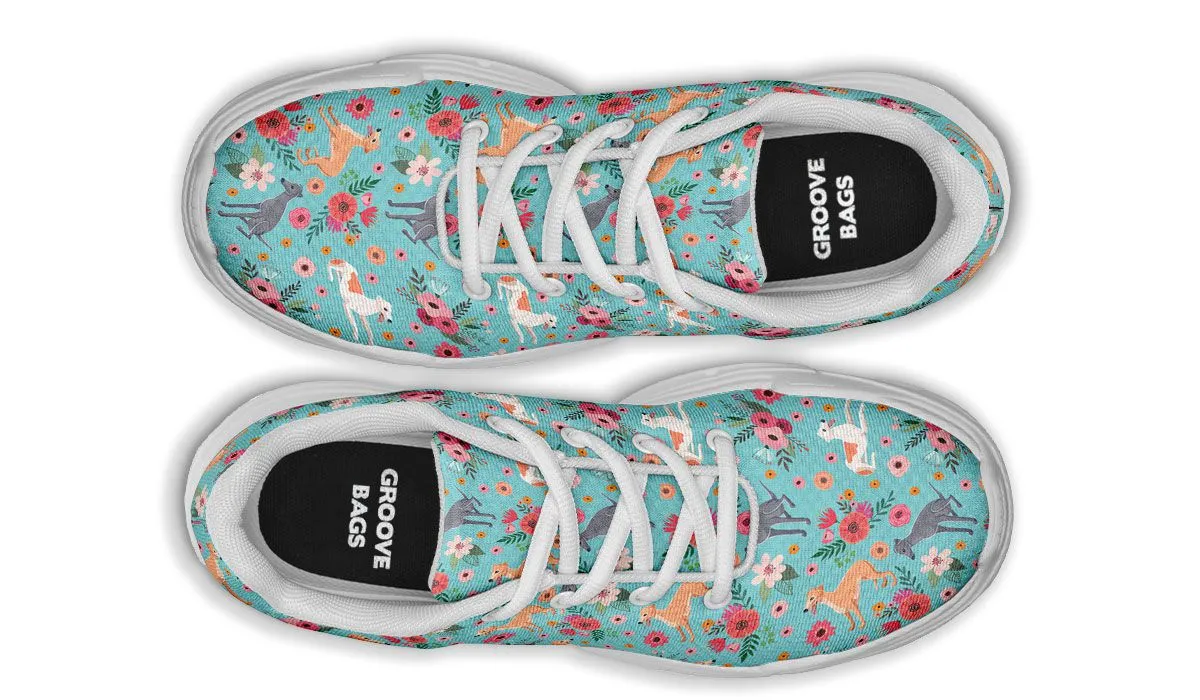 Greyhound Flower Chunky Sneakers
